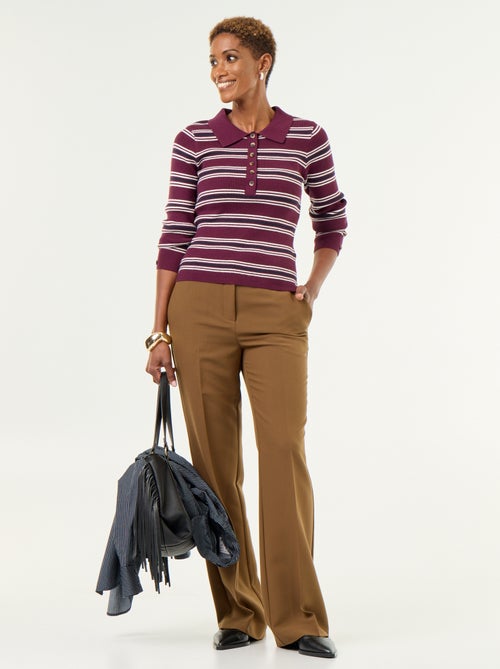 Camisola de gola polo - Kiabi
