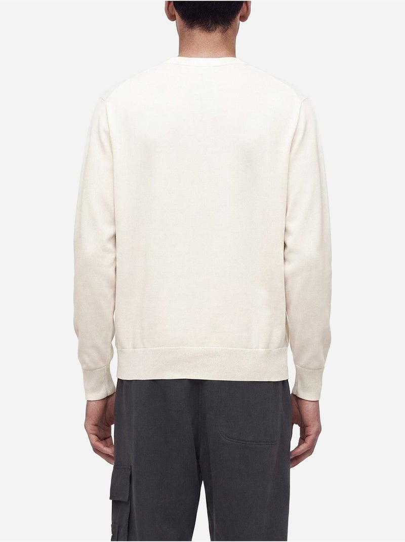 Camisola de gola redonda - calvin klein Branco sujo - Kiabi