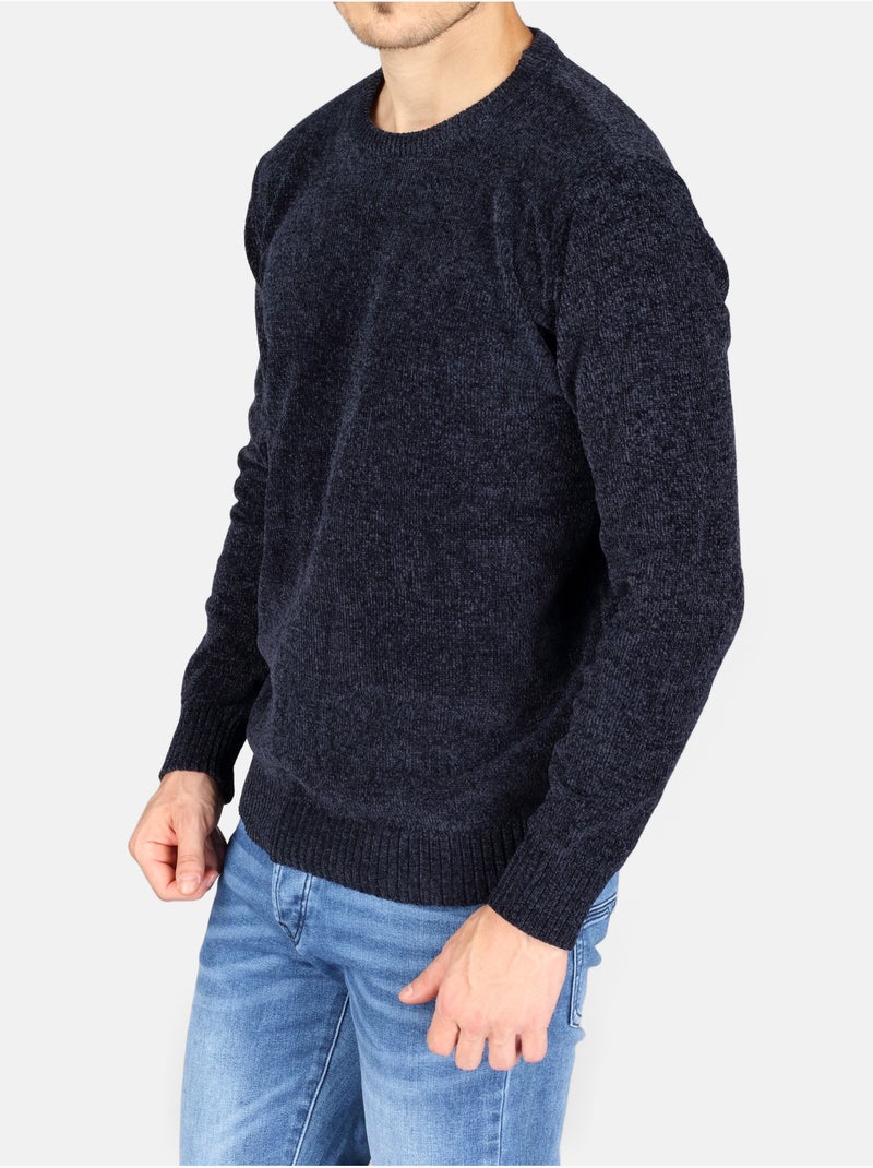 Camisola de gola redonda - Kenzarro Azul escuro - Kiabi