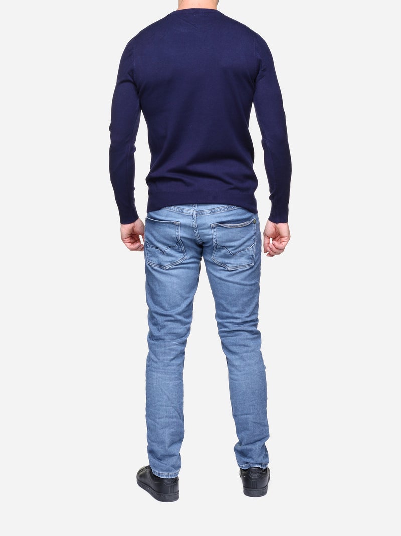Camisola de gola redonda - Kenzarro Azul - Kiabi