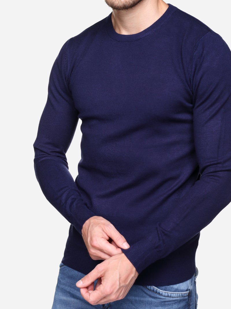Camisola de gola redonda - Kenzarro Azul - Kiabi
