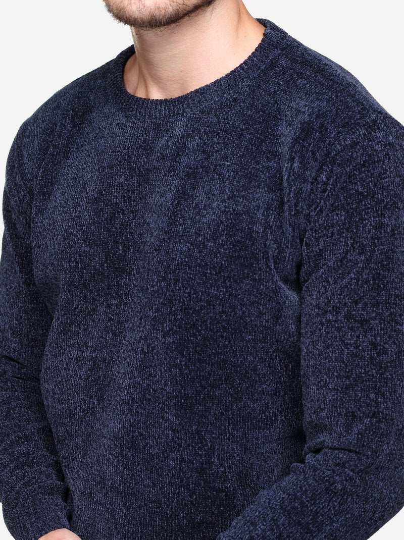Camisola de gola redonda - Kenzarro Azul - Kiabi