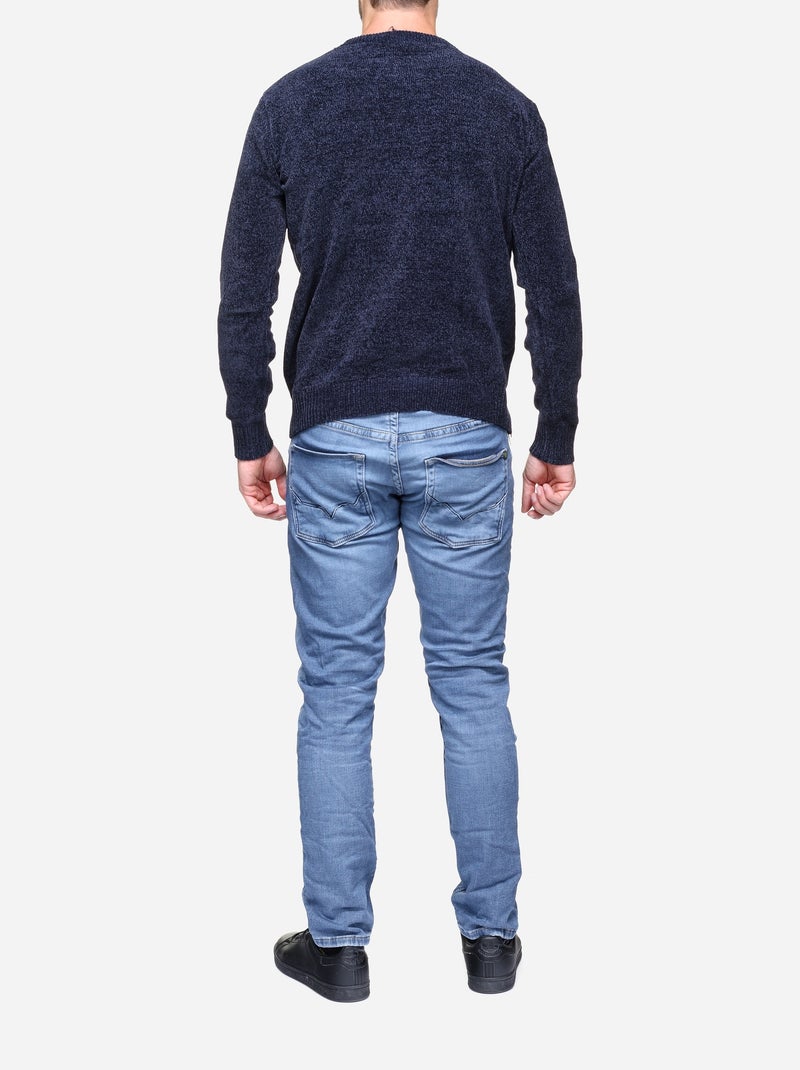 Camisola de gola redonda - Kenzarro Azul - Kiabi