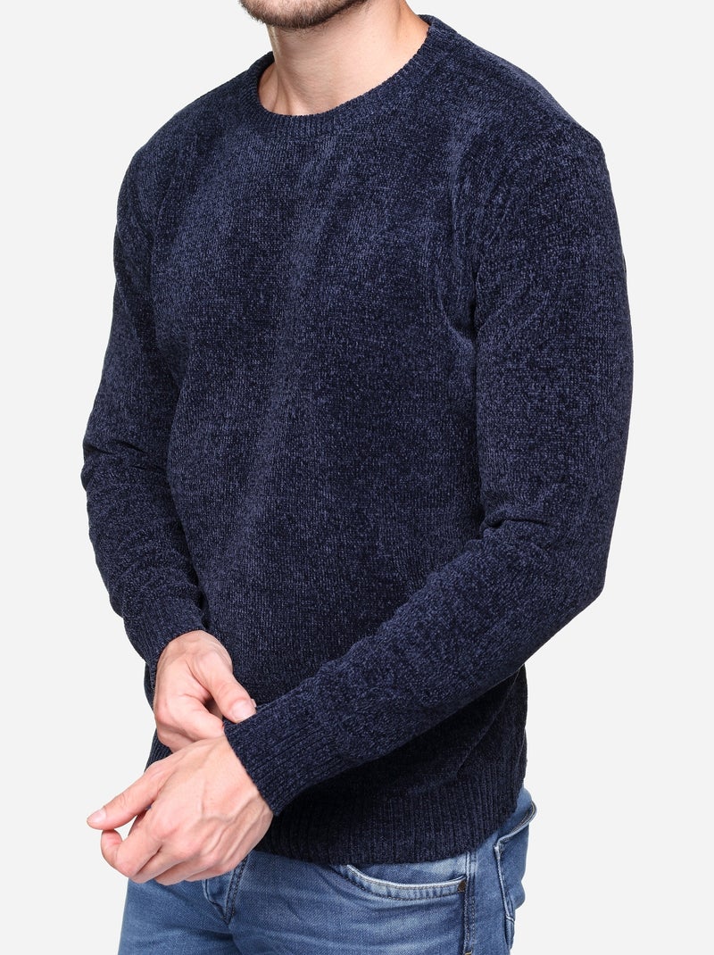 Camisola de gola redonda - Kenzarro Azul - Kiabi