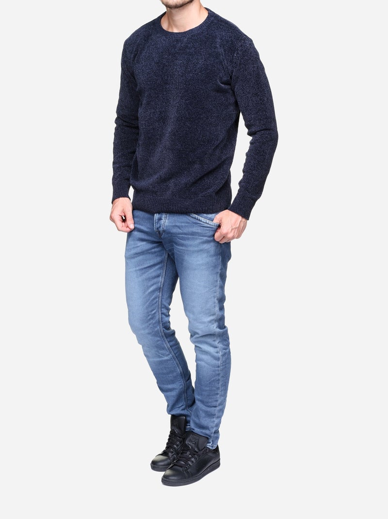 Camisola de gola redonda - Kenzarro Azul - Kiabi