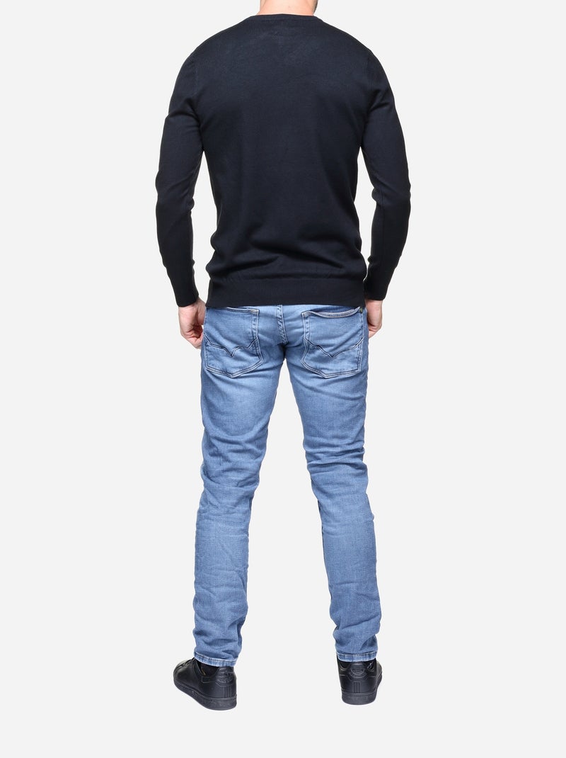 Camisola de gola redonda - Kenzarro Preto - Kiabi