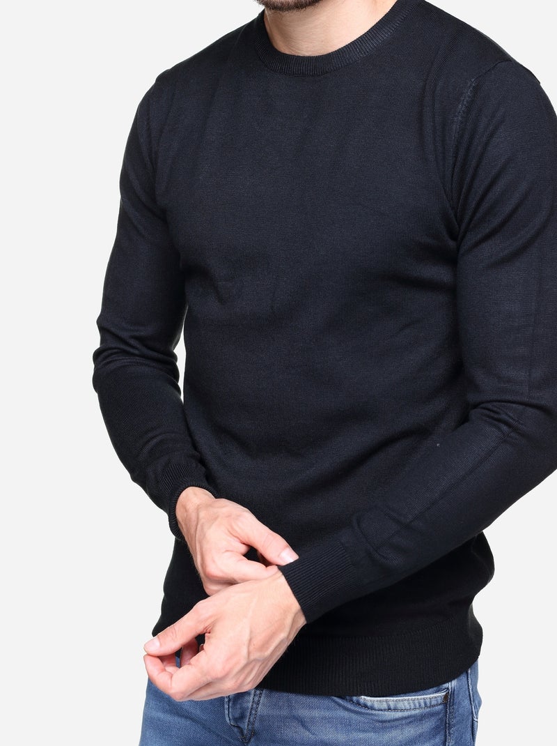 Camisola de gola redonda - Kenzarro Preto - Kiabi