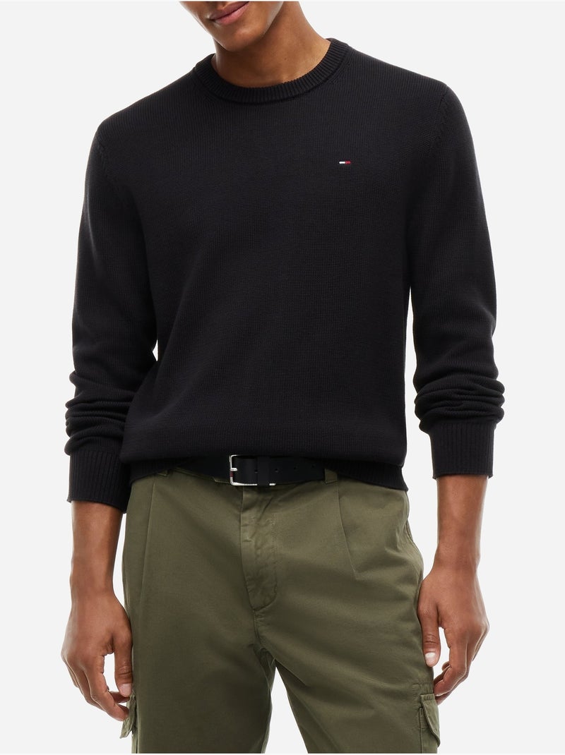 Camisola de gola redonda - tommy jeans Preto - Kiabi