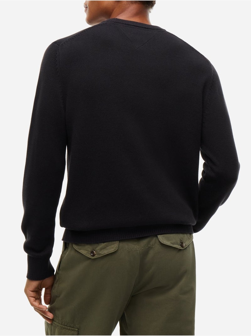 Camisola de gola redonda - tommy jeans Preto - Kiabi