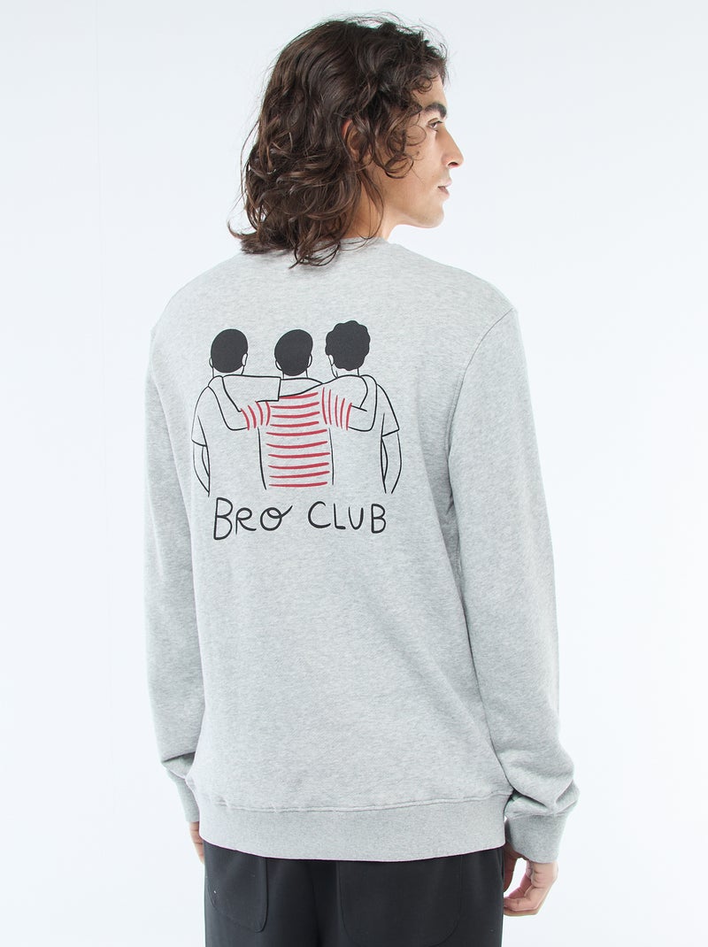 Camisola de gola redonda 'Agathe Sorlet x Kiabi' - Dia dos Namorados Cinza - Kiabi
