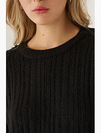 Camisola de gola redonda com ajuste descontraído hiccup
