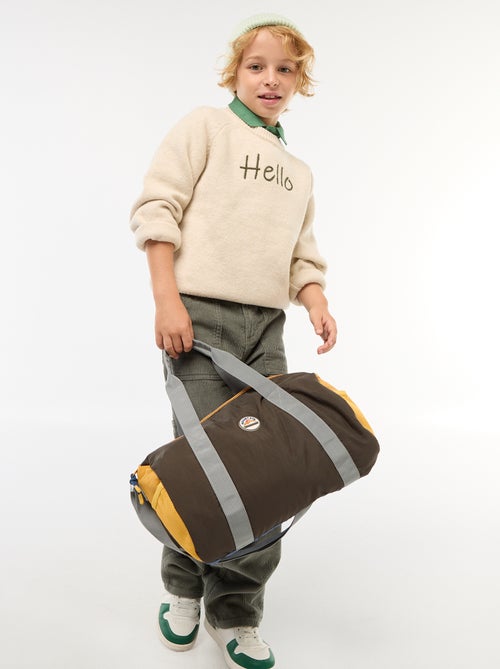 Camisola de gola redonda com desenho - Kiabi