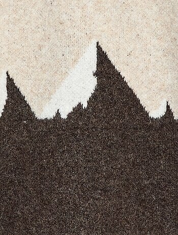 Camisola de gola redonda com desenho