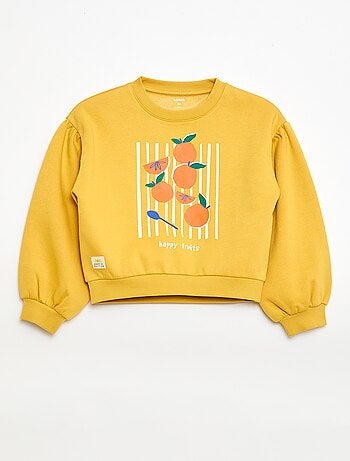 Camisola de gola redonda com estampado - Grafik Edition