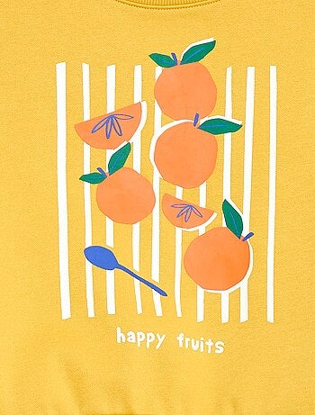 Camisola de gola redonda com estampado - Grafik Edition