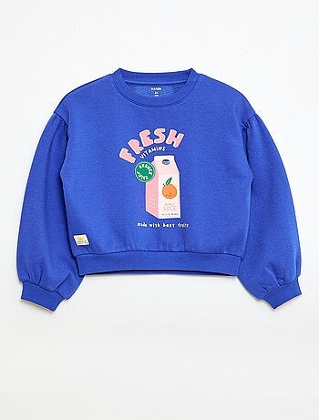 Camisola de gola redonda com estampado - Grafik Edition