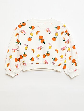 Camisola de gola redonda com estampado - Grafik Edition