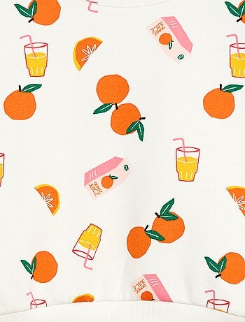 Camisola de gola redonda com estampado - Grafik Edition