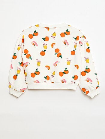 Camisola de gola redonda com estampado - Grafik Edition