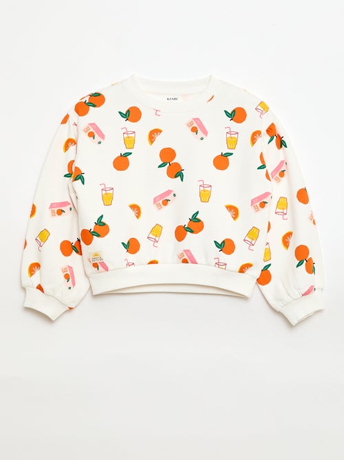 Camisola de gola redonda com estampado - Grafik Edition - Kiabi
