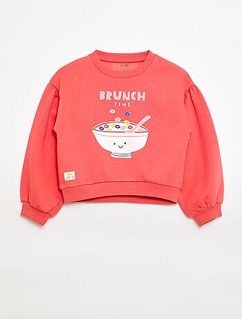 Camisola de gola redonda com estampado - Grafik Edition