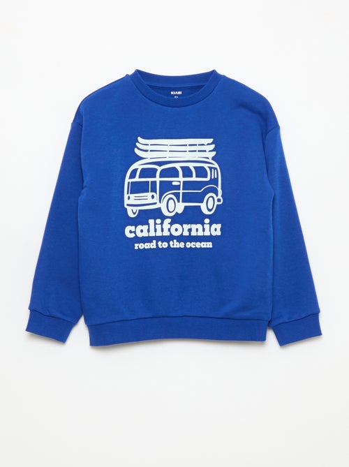 Camisola de gola redonda com estampado - Kiabi