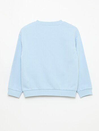 Camisola de gola redonda com estampado