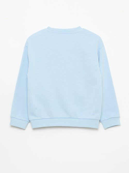 Camisola de gola redonda com estampado - Kiabi