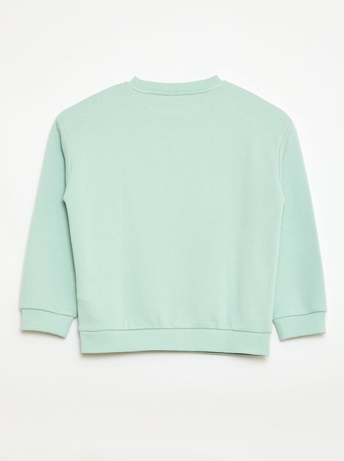 Camisola de gola redonda com estampado - Kiabi