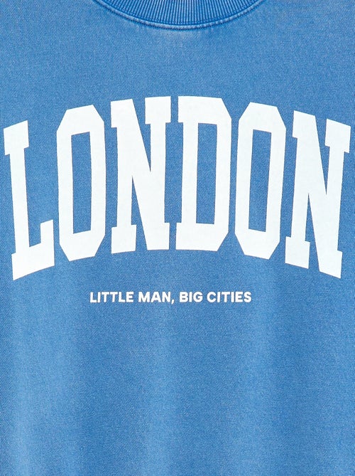 Camisola de gola redonda com estampado - Kiabi