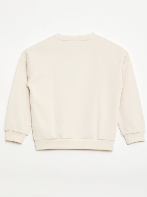 Camisola de gola redonda com estampado - Kiabi