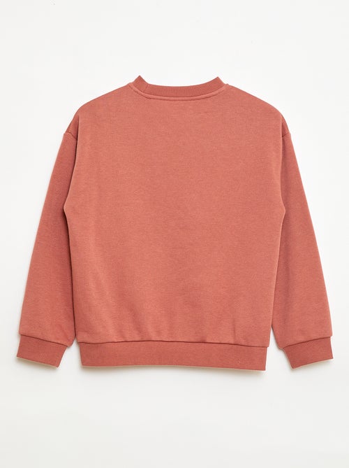 Camisola de gola redonda com estampado - Kiabi