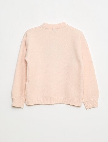 Camisola de gola redonda com padrão