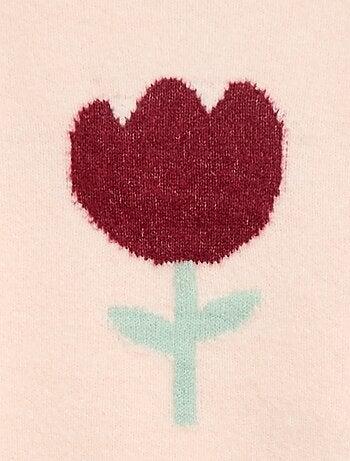 Camisola de gola redonda com padrão