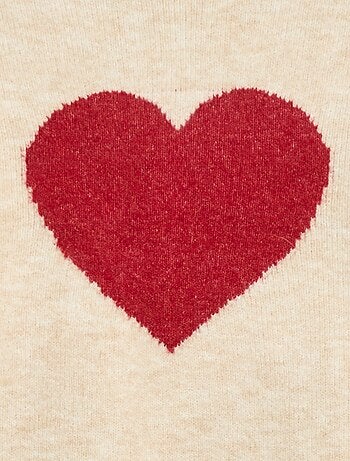 Camisola de gola redonda com padrão