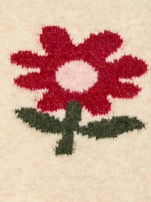 Camisola de gola redonda com padrão - Kiabi