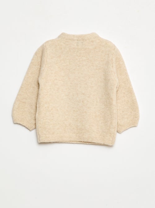 Camisola de gola redonda com padrão - Kiabi