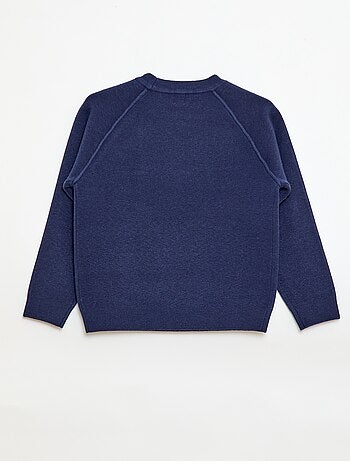 Camisola de gola redonda com toque suave