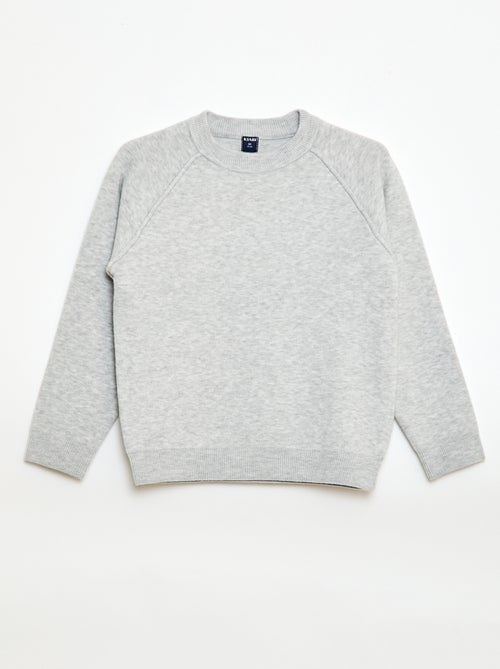 Camisola de gola redonda com toque suave - Kiabi