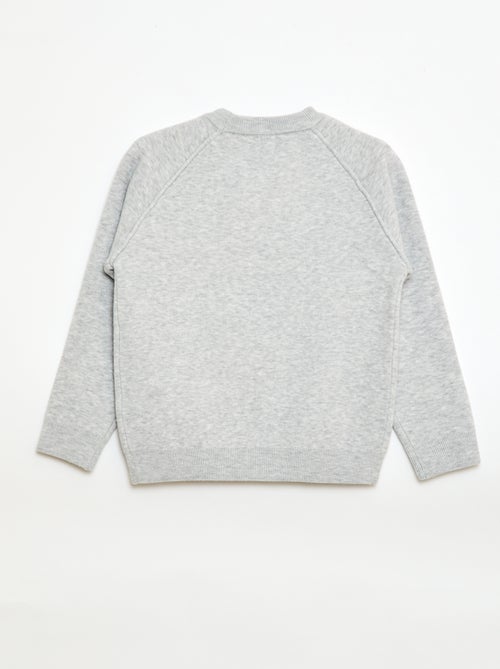 Camisola de gola redonda com toque suave - Kiabi