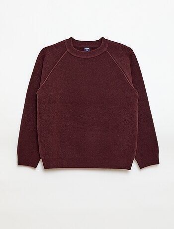 Camisola de gola redonda com toque suave