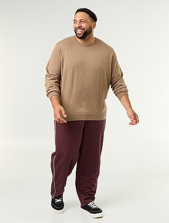 Camisola de gola redonda de malha fina