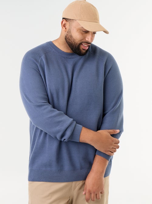 Camisola de gola redonda em malha grossa - Kiabi