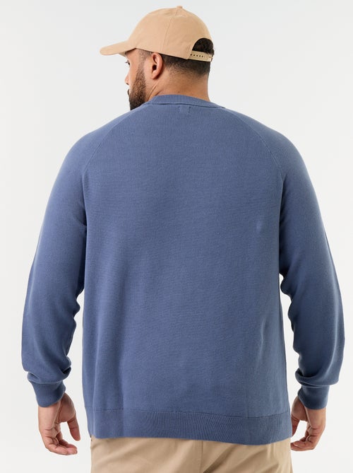 Camisola de gola redonda em malha grossa - Kiabi