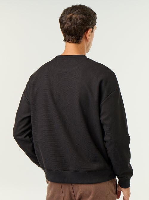 Camisola de gola redonda em malha piqué - Kiabi Camisola de gola redonda em malha piqué - Kiabi