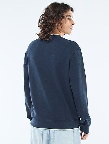 Camisola de gola redonda favo de mel