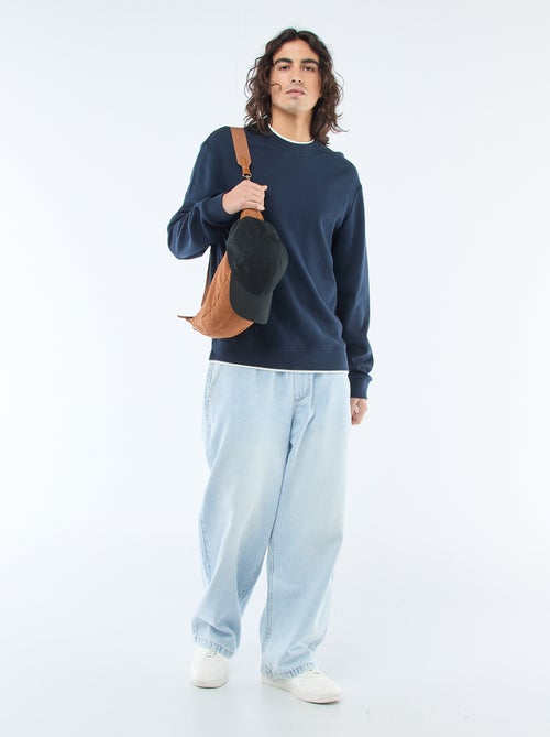 Camisola de gola redonda favo de mel - Kiabi