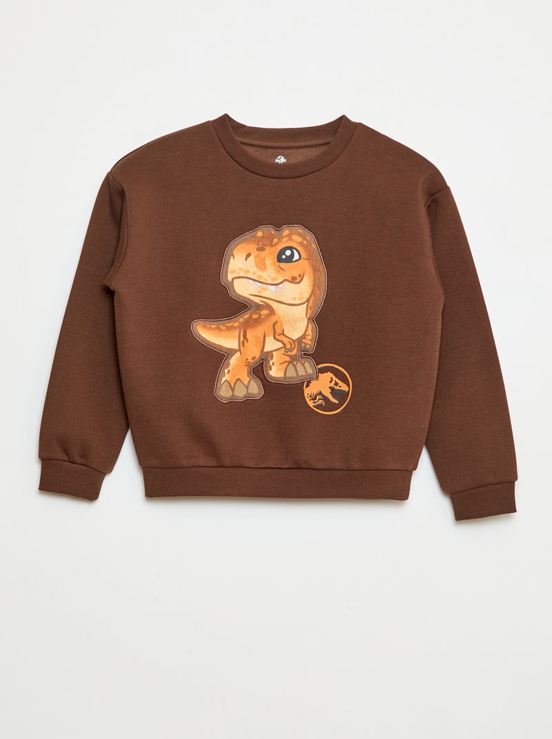 Camisola de gola redonda 'Jurassic World' Castanho - Kiabi