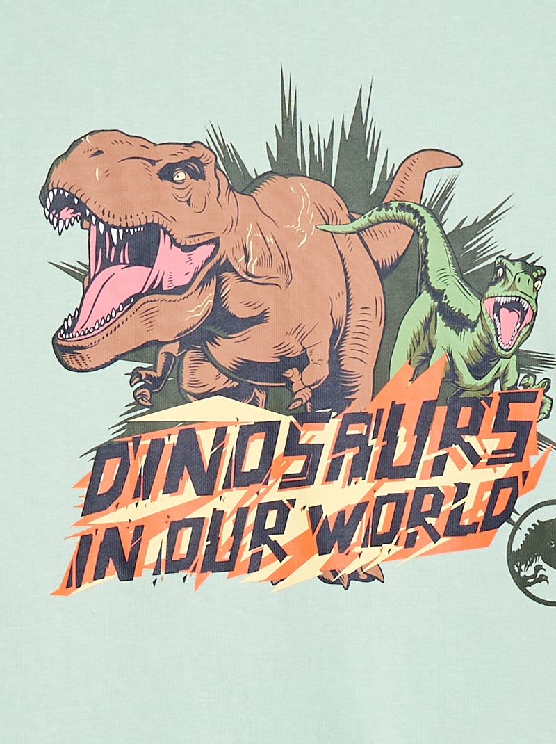Camisola de gola redonda 'Jurassic World' Verde - Kiabi