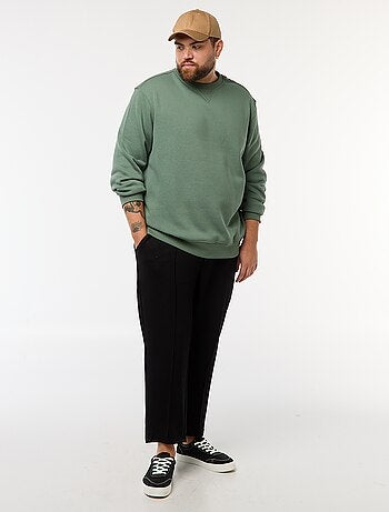 Sweatshirt de gola redonda liso